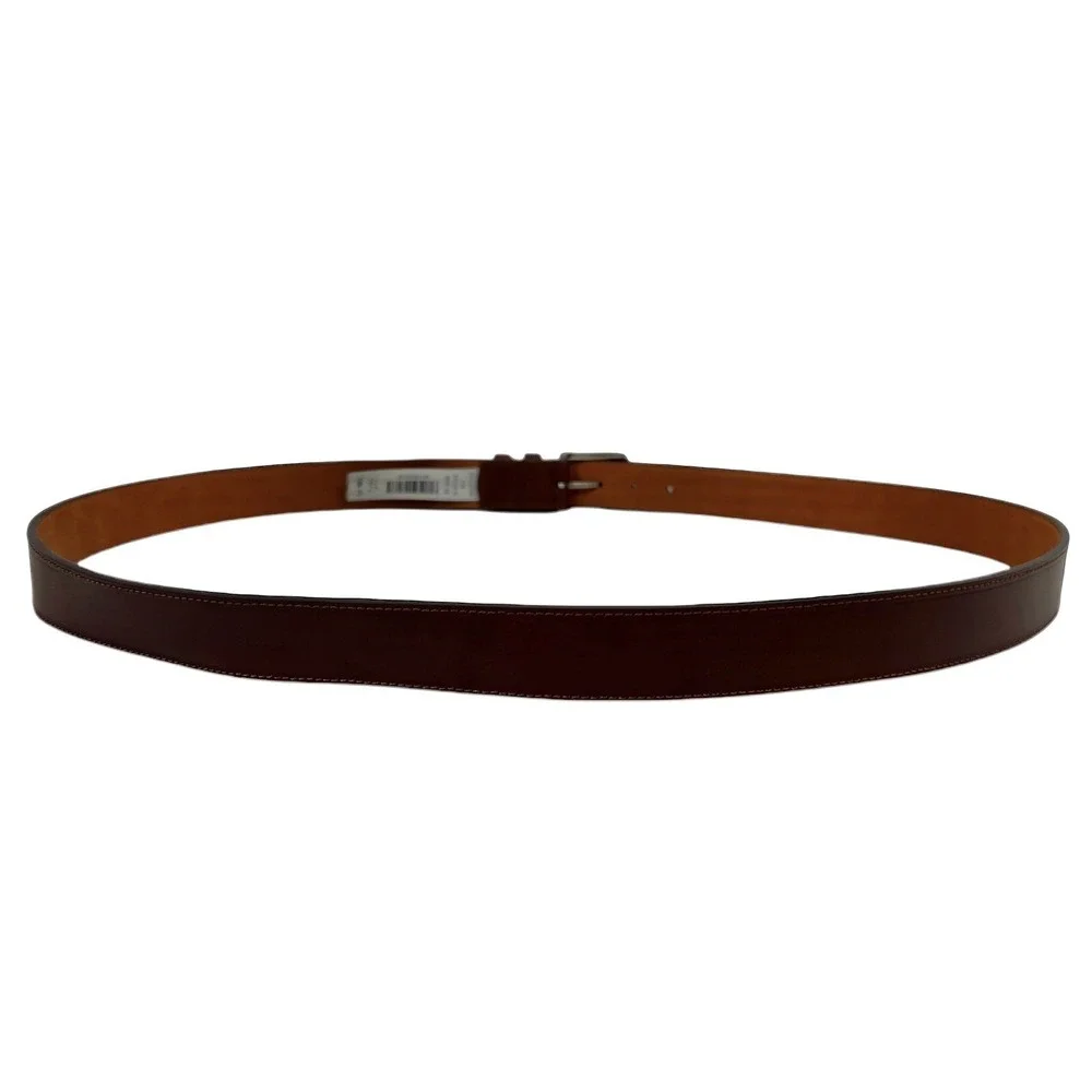 Jos A Bank Leather Belt Brown Men's Size 52 Genuine Leather Thick New $69.50